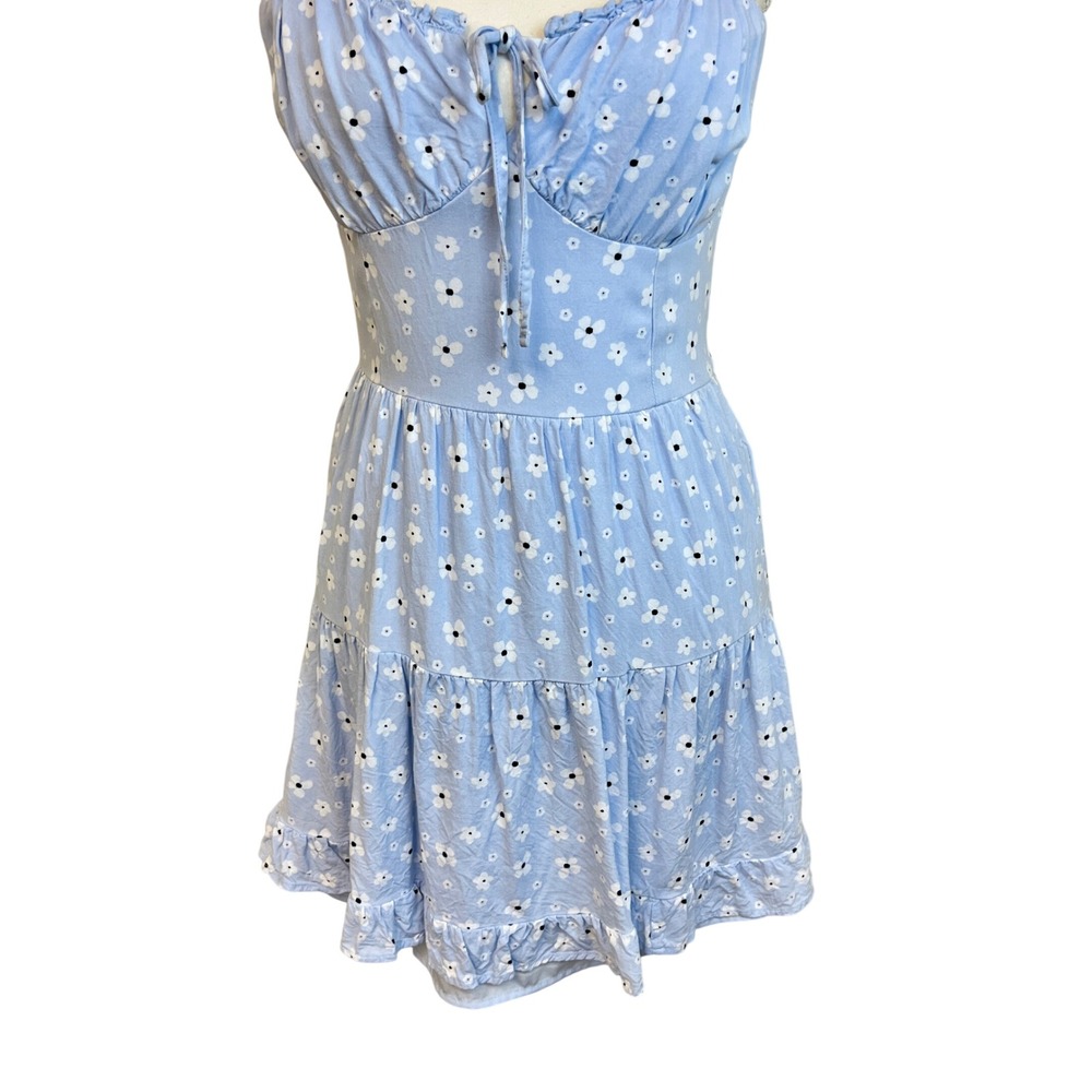 Hollister Light Blue Floral Mini Dress - Picture 6 of 14